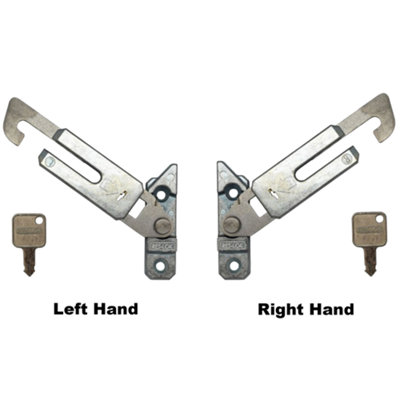 Res-Lok Concealed Window Restrictor Child Lock Key Locking Right & Left Hand Pair