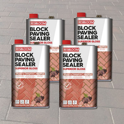 Resiblock Superior Gloss - 20L - World Leading Block Paving Sealer with ...