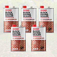 Resiblock Superior Gloss 25L - The Only Paving Sealer with a 2 Year No Oil Stain Guarantee. No More Weeds. Lasts 5 Years.