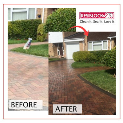 Resiblock Superior Gloss Paving Sealer - 5L- World leading Paving Sealer Product with a No Oil Stains Guarantee