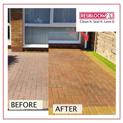 Resiblock Superior Gloss Paving Sealer - 5L- World leading Paving Sealer Product with a No Oil Stains Guarantee