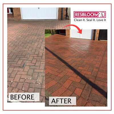 Resiblock Superior Gloss Paving Sealer - 5L- World leading Paving Sealer Product with a No Oil Stains Guarantee