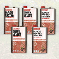 Resiblock Superior Matt 25L - The Only Paving Sealer with a 2 Year No Oil Stain Guarantee. No More Weeds. Lasts 5 Years.