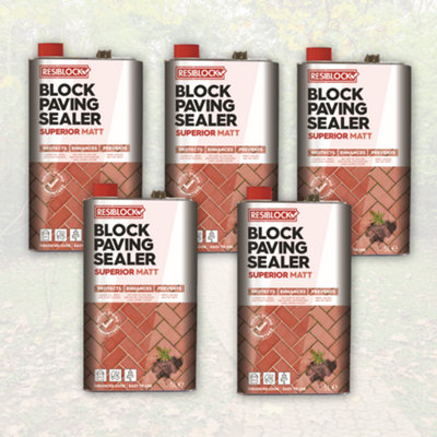 Resiblock Superior Matt - 25L - World Leading Paving Sealer with a no Oil Stains Guarantee.