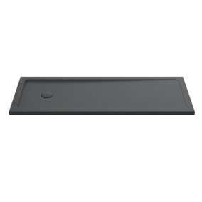 Resin Bath Replacement Shower Tray 1700 x 700mm (Waste Not Included) - Slate Grey - Balterley