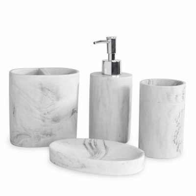 Resin Bathroom Set 4 Piece M&W