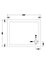 Resin Rectangular Shower Tray (Waste Not Included) - 1000mm x 800mm - White - Balterley