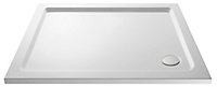 Resin Rectangular Shower Tray (Waste Not Included) - 1100mm x 900mm - White - Balterley