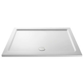 Resin Rectangular Shower Tray (Waste Not Included) - 1300mm x 800mm - White - Balterley