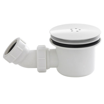 Resin Shower Tray Mega Flow Waste - White Price Comparisons | Compare The Build
