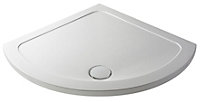 Resin Single Entry Shower Tray (Waste Not Included) - 914mm - White - Balterley