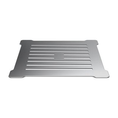Resin Slimline Shower Tray Grill Waste - White with Chrome Top Price Comparisons | Compare The Build