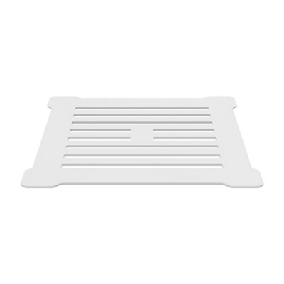 Resin Slimline Shower Tray Grill Waste - White