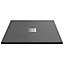Resin Slimline Square Shower Tray (Waste Not Included) - 900mm - Slate Grey - Balterley
