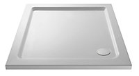 Resin Square Shower Tray (Waste Not Included) - 700mm - White - Balterley