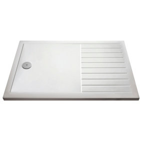 Resin Walk-In Shower Tray 1400mm x 900mm (Waste Not Included) - White - Balterley