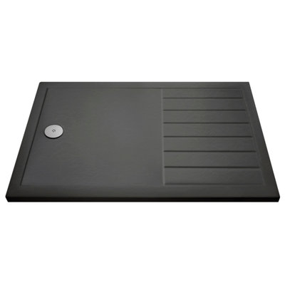 Resin Walk-In Shower Tray 1700mm x 700mm (Waste Not Included) - Slate Grey - Balterley
