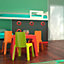 Resol - 2 Seater Julieta Children's Plastic Garden Furniture Set - 50cm x 50cm - Red