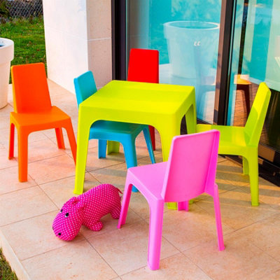 Kids plastic garden table hotsell