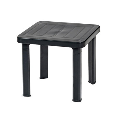 Resol Andorra Garden Side Tables Grey Pack of 2 DIY at B&Q