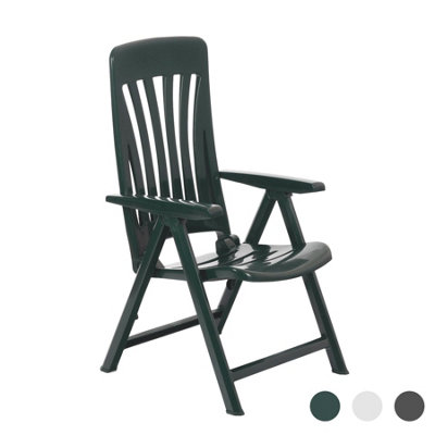 Resol Blanes Reclining Garden Chair Green DIY at B Q