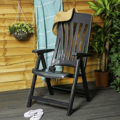 Resol - Blanes Reclining Garden Chairs - Grey - Pack of 2 - 5