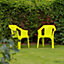 Resol - Cool Garden Dining Chairs - Green - Pack of 2