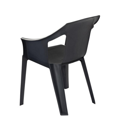 Resol - Cool Garden Dining Chairs - Grey - Pack of 4 - 7