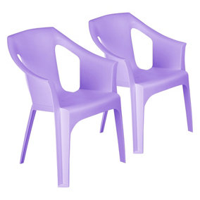 Resol - Cool Garden Dining Chairs - Purple - Pack of 2