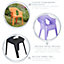 Resol - Cool Garden Dining Chairs - Purple - Pack of 4