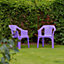 Resol - Cool Garden Dining Chairs - Purple - Pack of 4