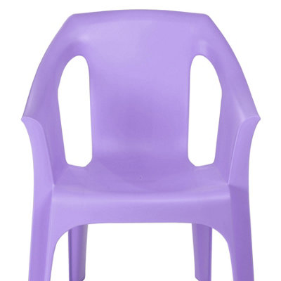 Resol - Cool Garden Dining Chairs - Purple - Pack of 8 - 6