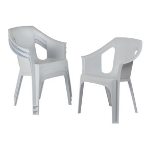 B q plastic deals garden chairs