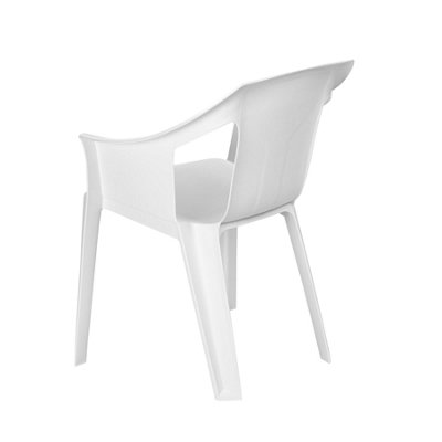 Resol - Cool Garden Dining Chairs - White - Pack of 4 - 7