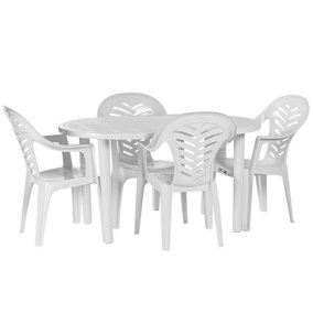 Resol - Gala 4 Seater Garden Dining Set - White