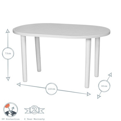 Resol - Gala 4 Seater Garden Dining Table - Green - 3