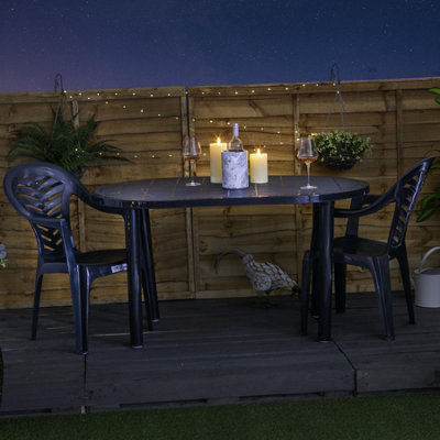 Resol - Gala 4 Seater Garden Dining Table - Grey - 5