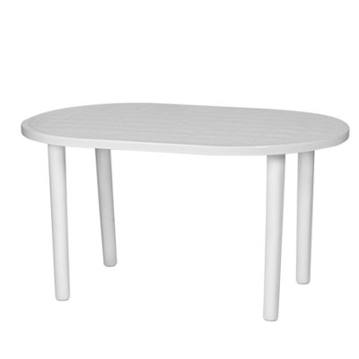 Resol Gala 4 Seater Garden Dining Table - White