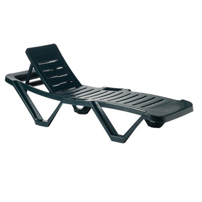 Resol - Master 5 Position Sun Lounger - Green