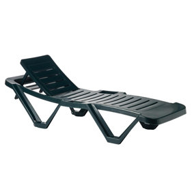 Resol - Master 5 Position Sun Loungers - Green - Pack of 20