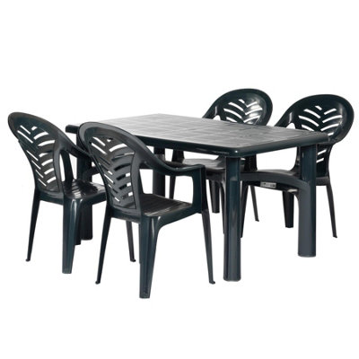 4 seater deals dining table plastic