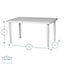 Resol - Olot 6 Seater Dining Table - Grey