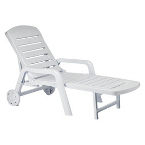 Resol - Palamos 3 Position Sun Lounger - White