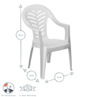 Resol - Palma Garden Dining Chairs - Grey - Pack of 2 - 3