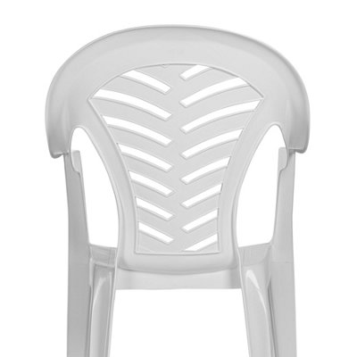 Resol - Palma Garden Dining Chairs - White - Pack of 4 - 5