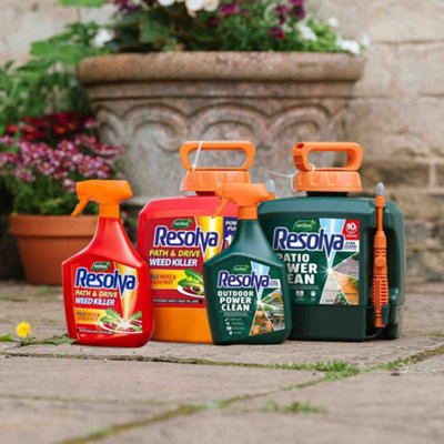 Resolva Xtra Clean & Path and Drive Weedkiller Bundle - Patio and