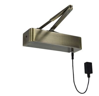 Responder 24 Electromagnetic EN 4 Door Closer, Hold Open + Swing-Free modes, comes with Semi-radius Cover and Flatbar Armset Price Comparisons | Compare The Build