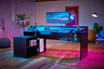 Rgb l on sale shaped desk