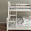 Rest Relax Carrie White Shaker Style Triple Sleeper Bunk Bed 4ft (Small Double)