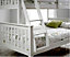 Rest Relax Carrie White Shaker Style Triple Sleeper Bunk Bed 4ft (Small Double)